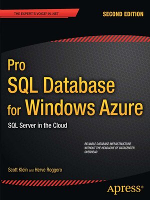 cover image of Pro SQL Database for Windows Azure